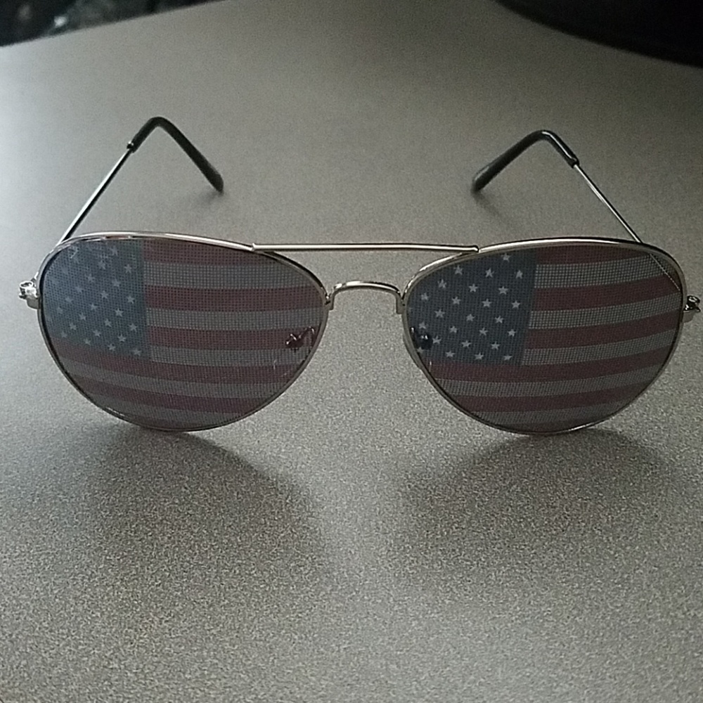 USA Flag Aviator Sunglasses